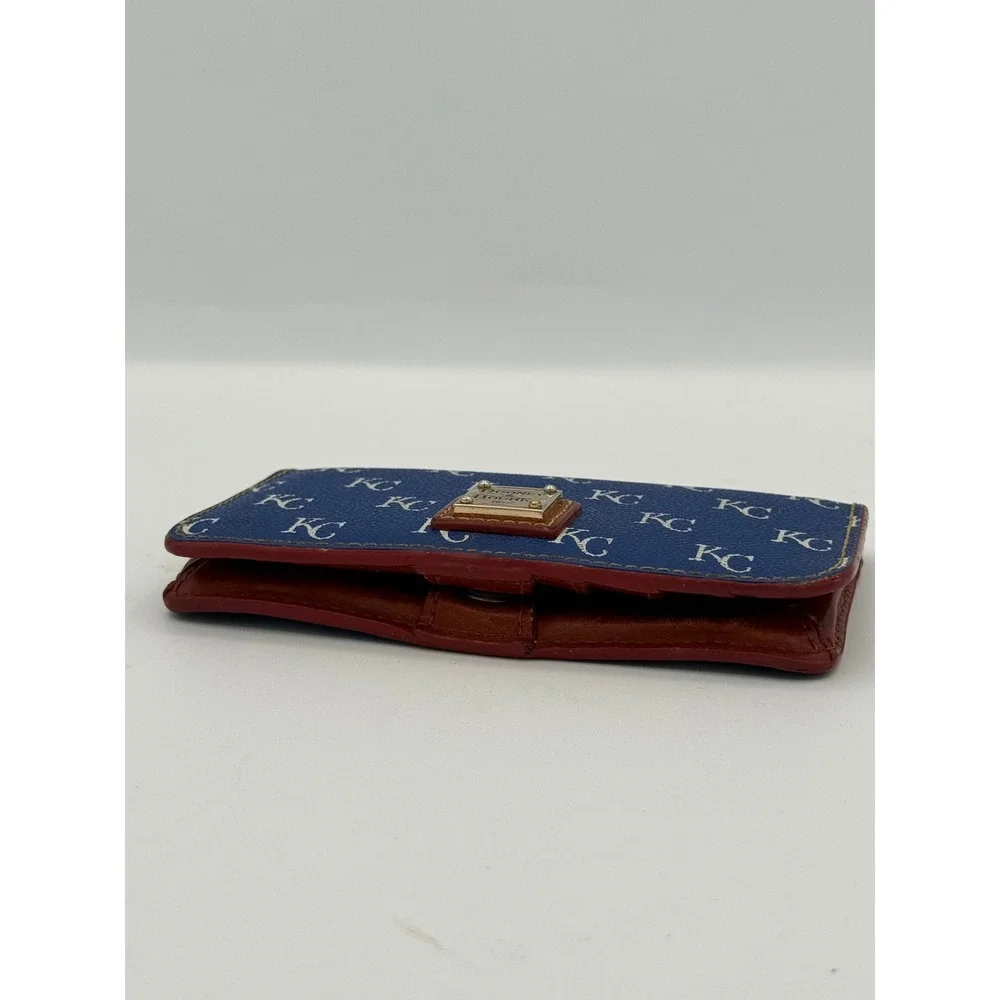 Dooney & Bourke Kansas City Royals Wallet Womens MLB Monogram Luxury Baseball